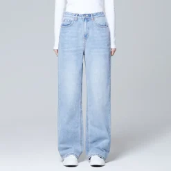 Denim Pants-SPAO WOMEN Wide Denim Pants SPTJEA9G51