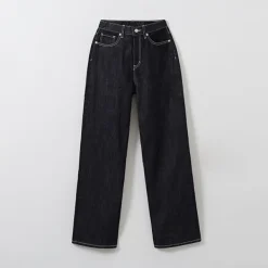 Pants|Denim Pants-SPAO Women Wide Denim SPTJE25G51 Black
