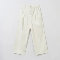 Pants-SPAO Women Wide Pants SPTCE49G03 Ivory